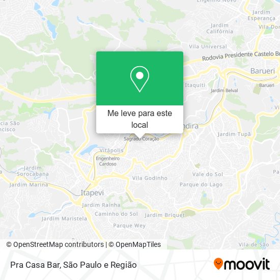 Pra Casa Bar mapa