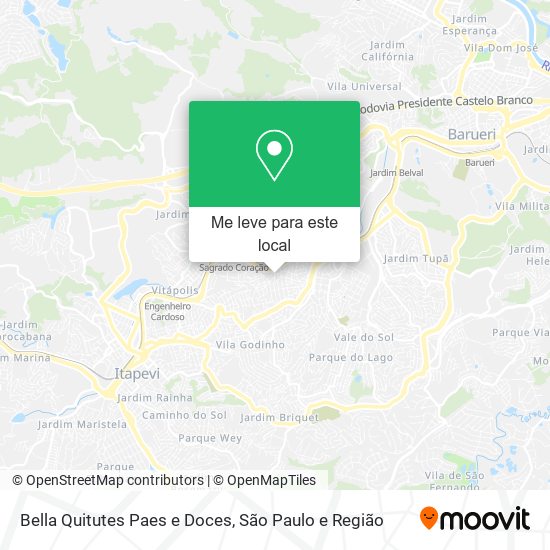 Bella Quitutes Paes e Doces mapa