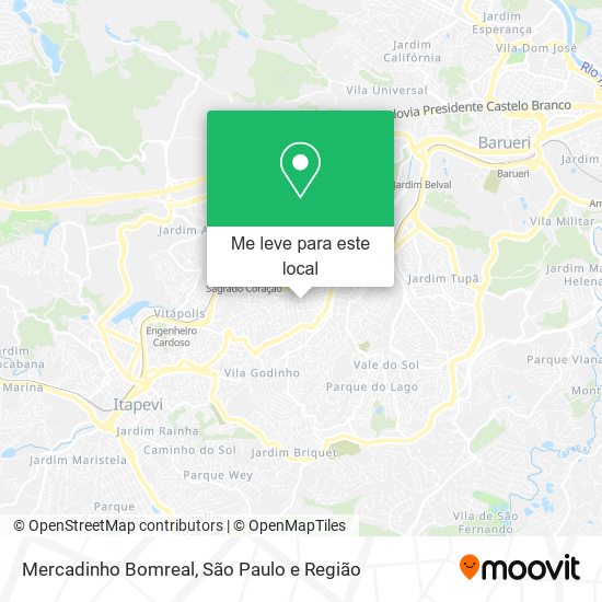 Mercadinho Bomreal mapa