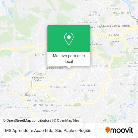 MS Aprender e Acao Ltda mapa