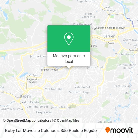 Boby Lar Moveis e Colchoes mapa