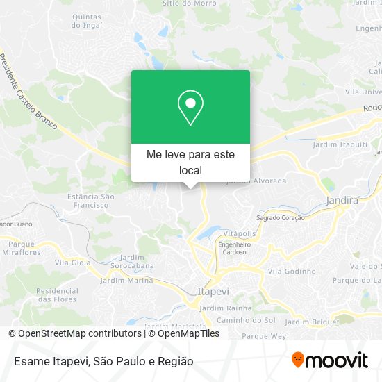 Esame Itapevi mapa