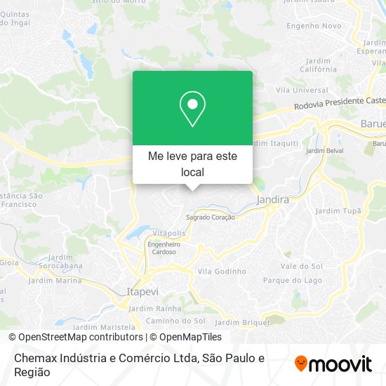 Chemax Indústria e Comércio Ltda mapa