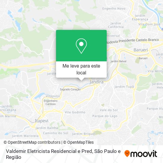 Valdemir Eletricista Residencial e Pred mapa