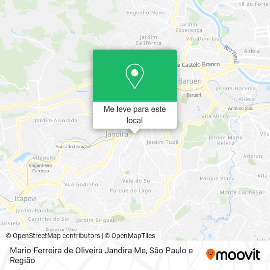 Mario Ferreira de Oliveira Jandira Me mapa