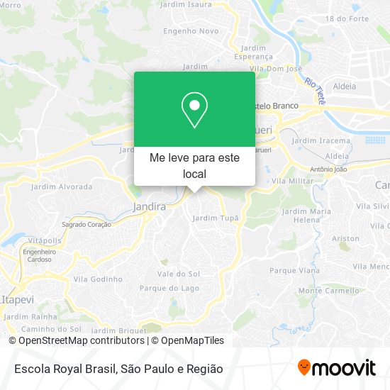 Escola Royal Brasil mapa