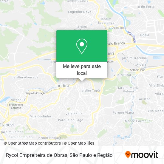 Rycol Empreiteira de Obras mapa