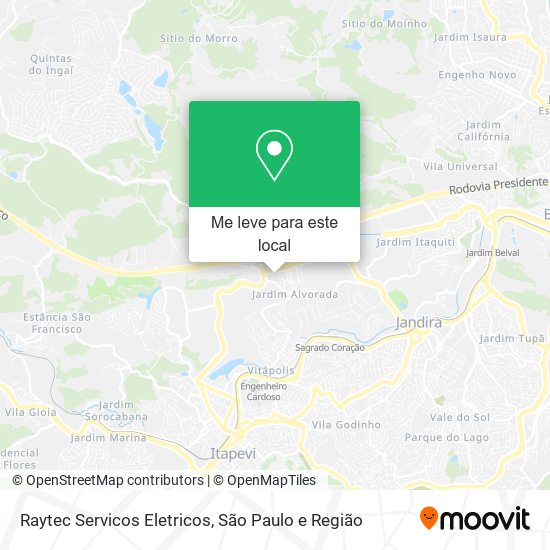 Raytec Servicos Eletricos mapa
