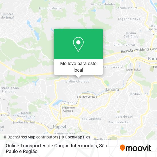 Online Transportes de Cargas Intermodais mapa