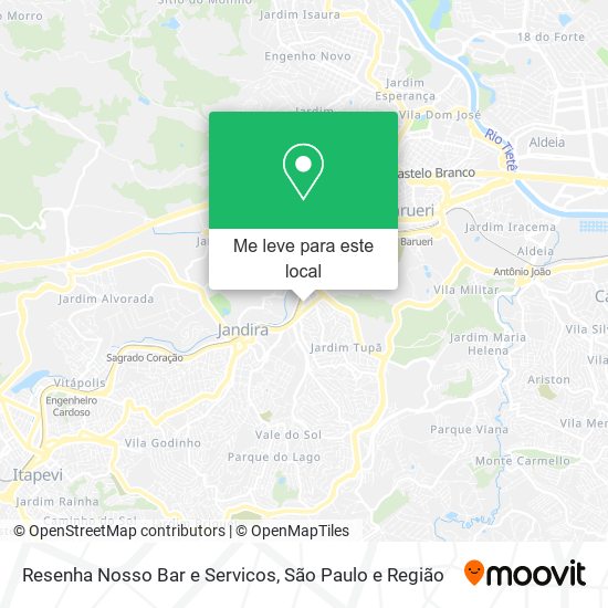 Resenha Nosso Bar e Servicos mapa