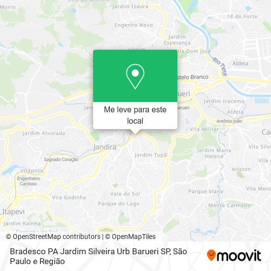 Bradesco PA Jardim Silveira Urb Barueri SP mapa