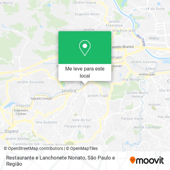 Restaurante e Lanchonete Nonato mapa