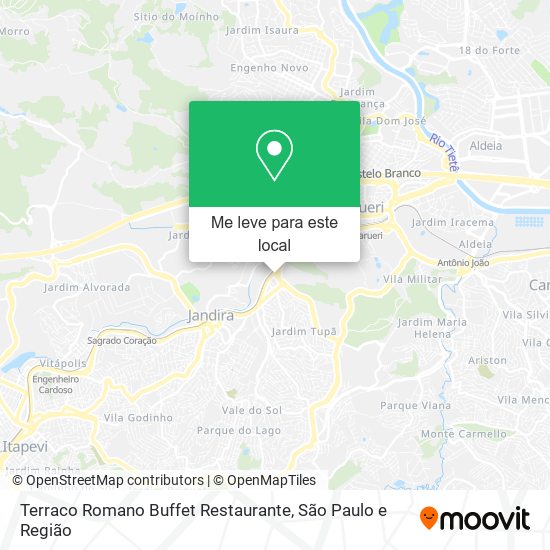 Terraco Romano Buffet Restaurante mapa