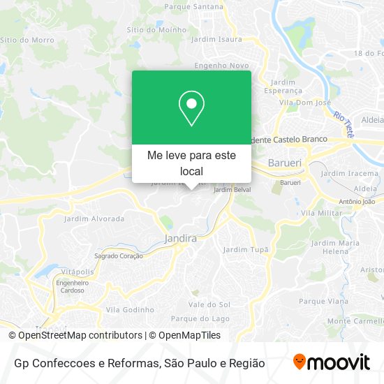 Gp Confeccoes e Reformas mapa