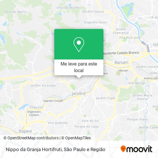 Nippo da Granja Hortifruti mapa