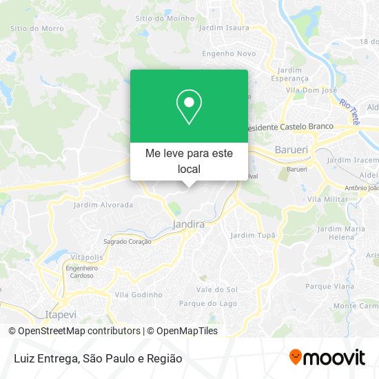 Luiz Entrega mapa