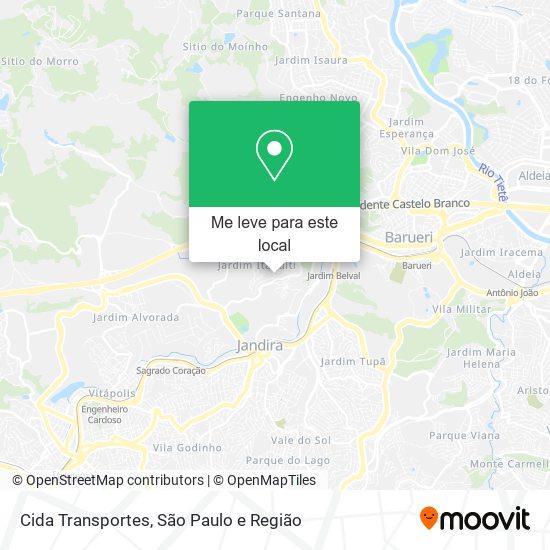 Cida Transportes mapa