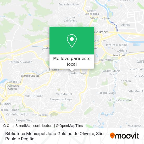 Biblioteca Municipal João Galdino de Oliveira mapa