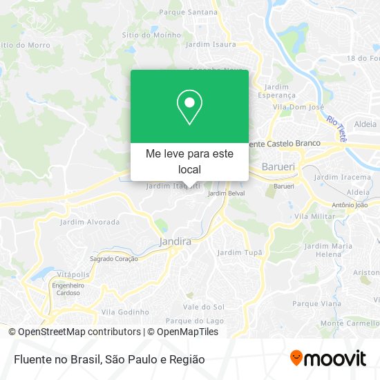 Fluente no Brasil mapa