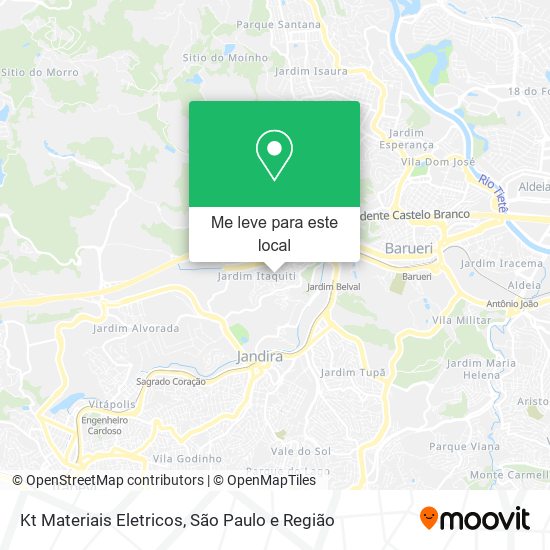 Kt Materiais Eletricos mapa