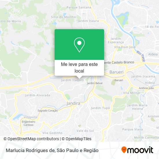Marlucia Rodrigues de mapa