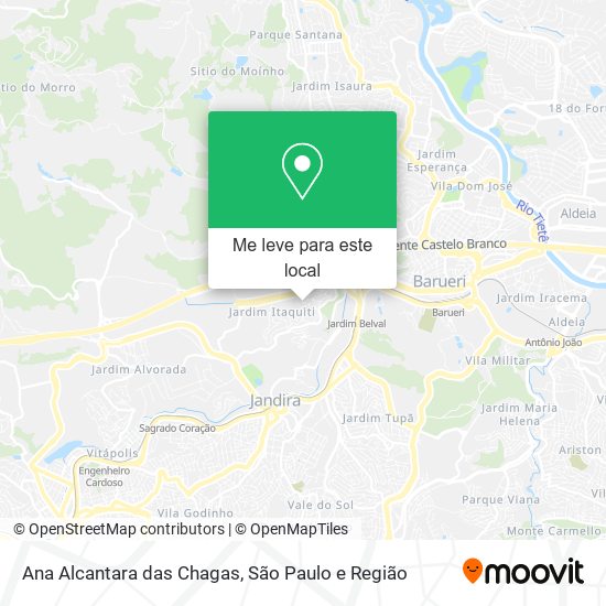 Ana Alcantara das Chagas mapa