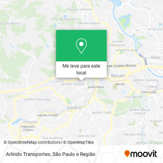 Arlindo Transportes mapa