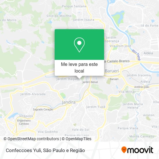 Confeccoes Yuli mapa