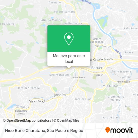 Nico Bar e Charutaria mapa