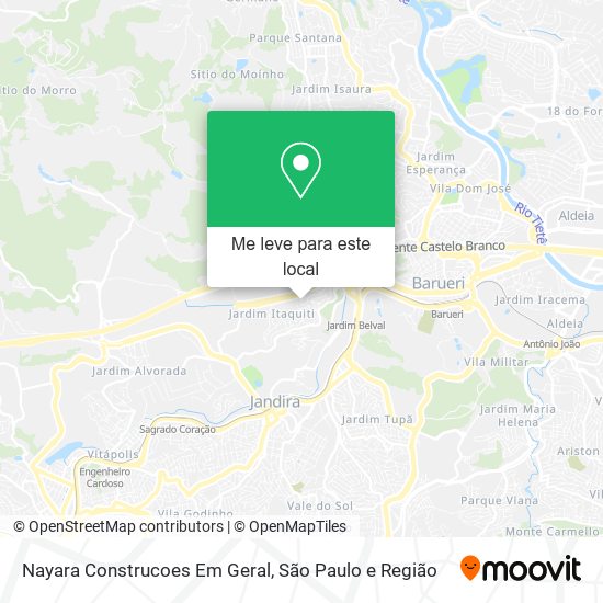 Nayara Construcoes Em Geral mapa