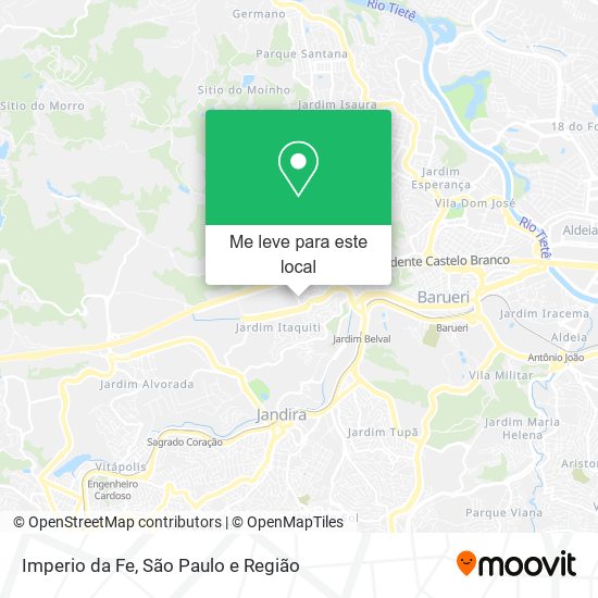 Imperio da Fe mapa