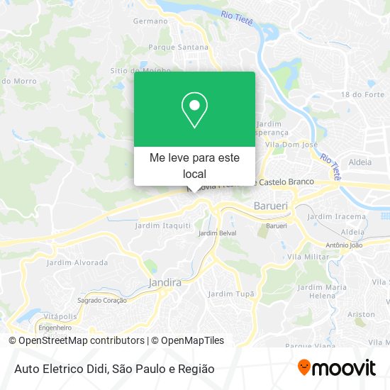 Auto Eletrico Didi mapa