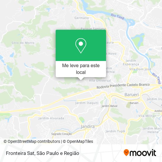 Fronteira Sat mapa