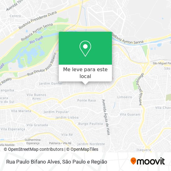 Rua Paulo Bifano Alves mapa