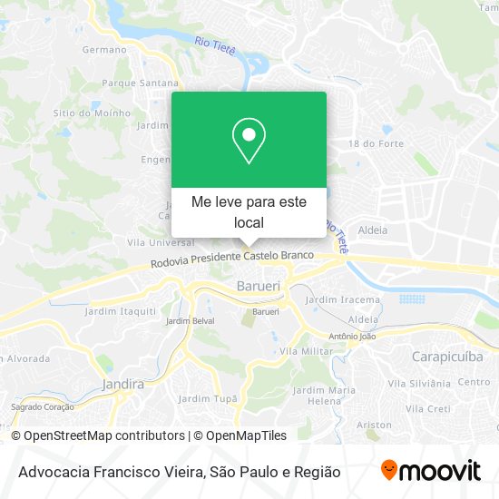 Advocacia Francisco Vieira mapa