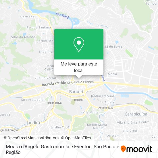 Moara d'Angelo Gastronomia e Eventos mapa