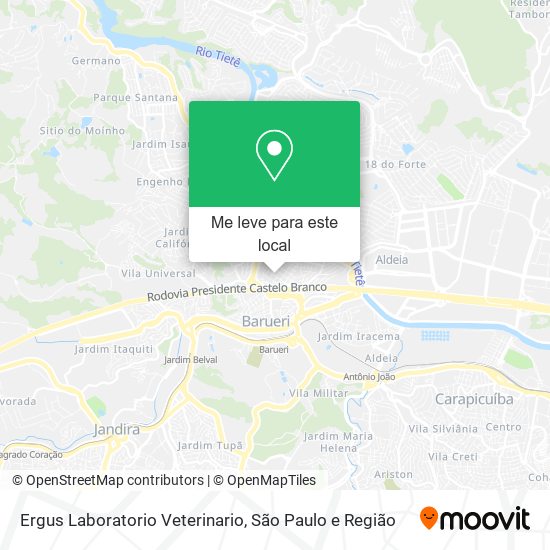 Ergus Laboratorio Veterinario mapa