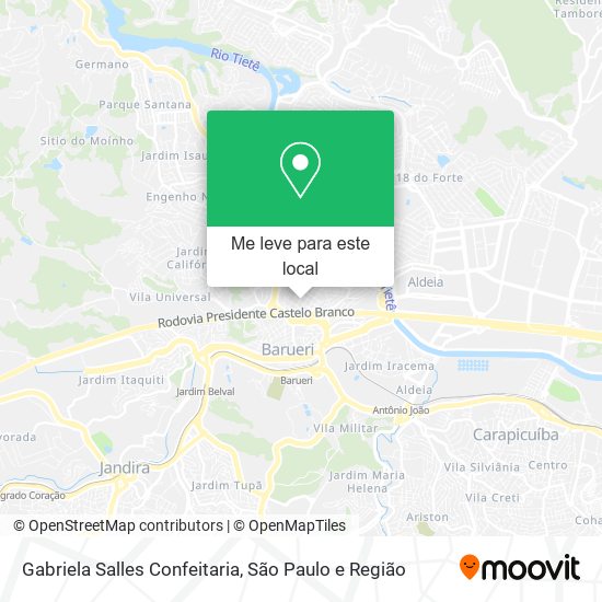 Gabriela Salles Confeitaria mapa