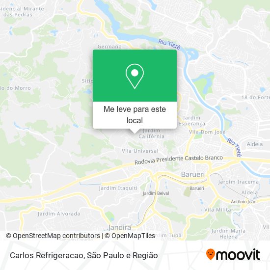 Carlos Refrigeracao mapa