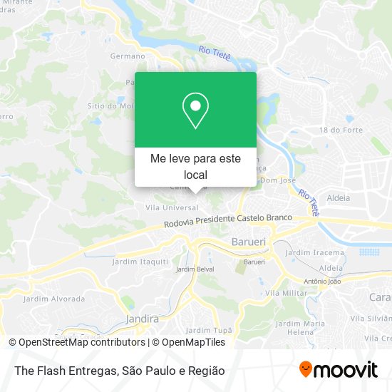 The Flash Entregas mapa