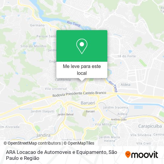 ARA Locacao de Automoveis e Equipamento mapa