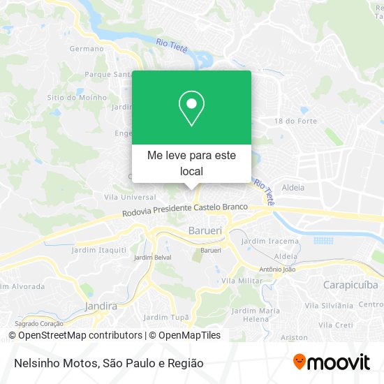 Nelsinho Motos mapa