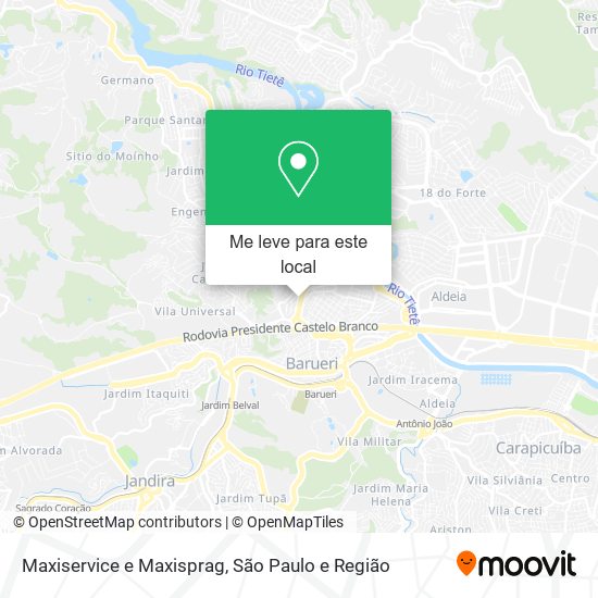 Maxiservice e Maxisprag mapa