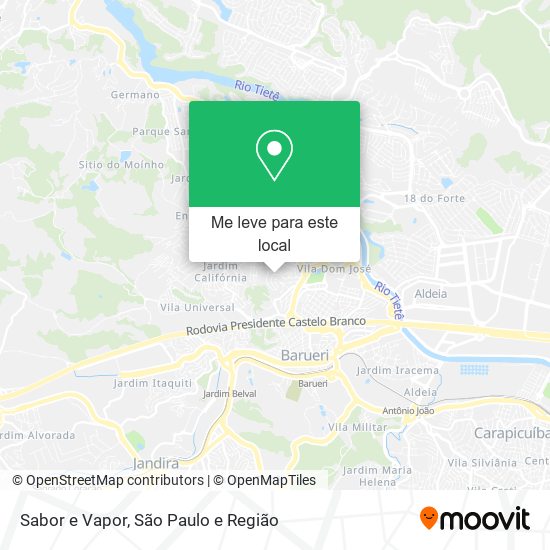 Sabor e Vapor mapa