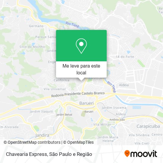 Chavearia Express mapa