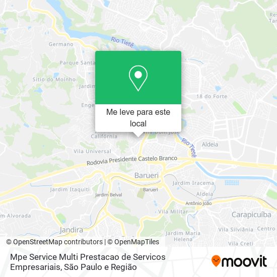 Mpe Service Multi Prestacao de Servicos Empresariais mapa