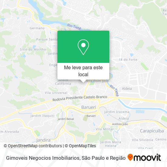 Gimoveis Negocios Imobiliarios mapa