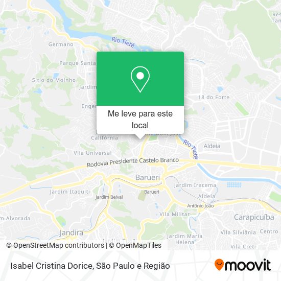 Isabel Cristina Dorice mapa