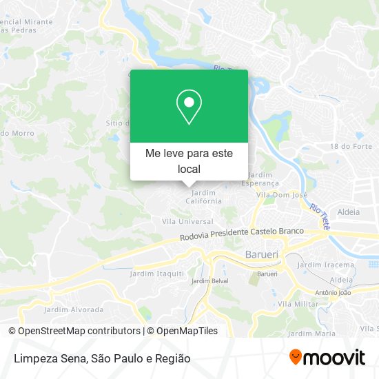 Limpeza Sena mapa