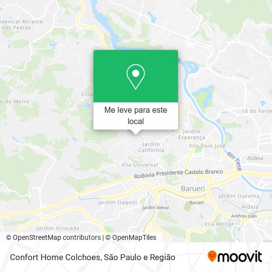 Confort Home Colchoes mapa